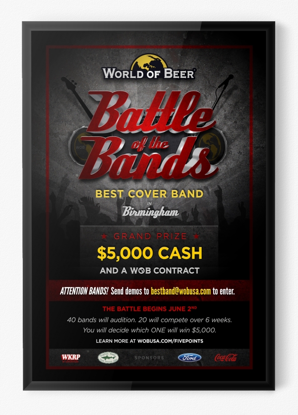 World of Beer — Battle of the Bands campaign artwork
