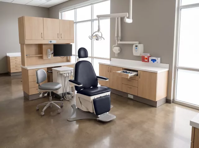 Boyd Industries — the S4500 chair in Oxford Blue