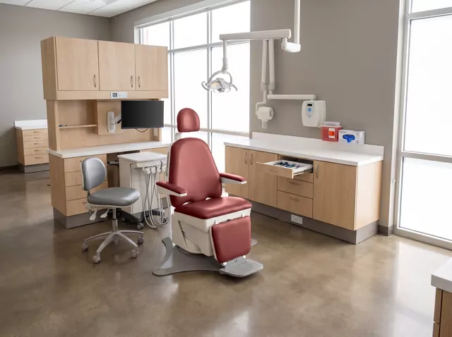 Boyd Industries — the S4500 chair in Rhubarb