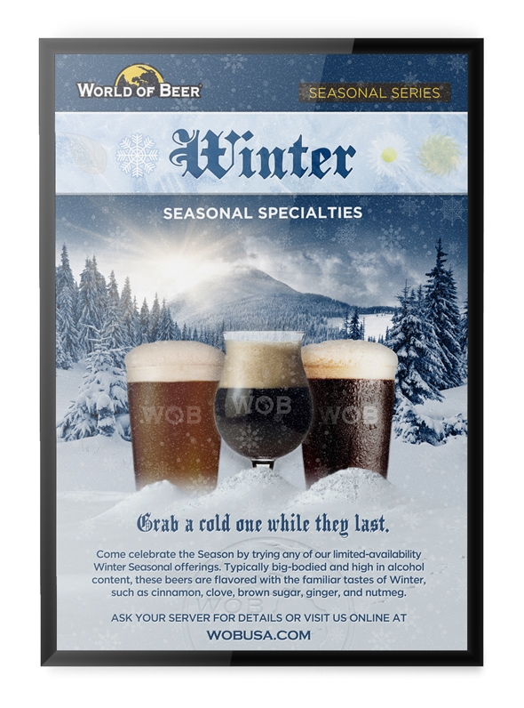 World of Beer — seasonal campaign poster