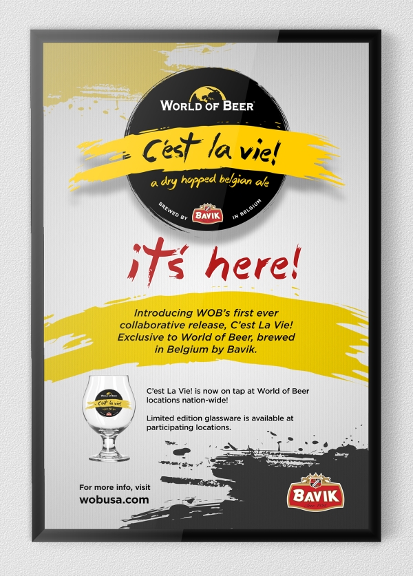 World of Beer — C'est La Vie campaign artwork