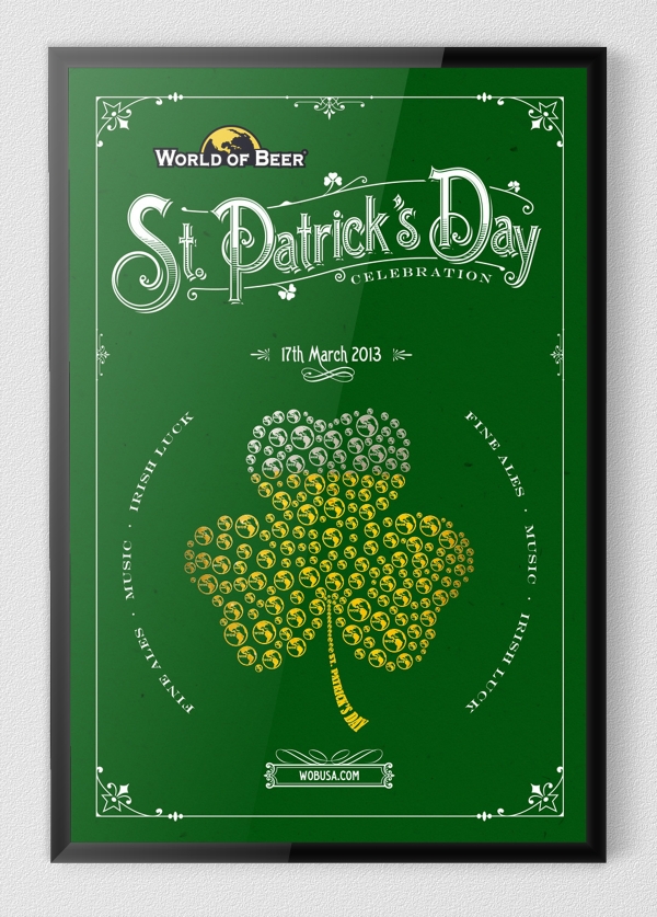 World of Beer — St. Patrick's Day campaign artwork