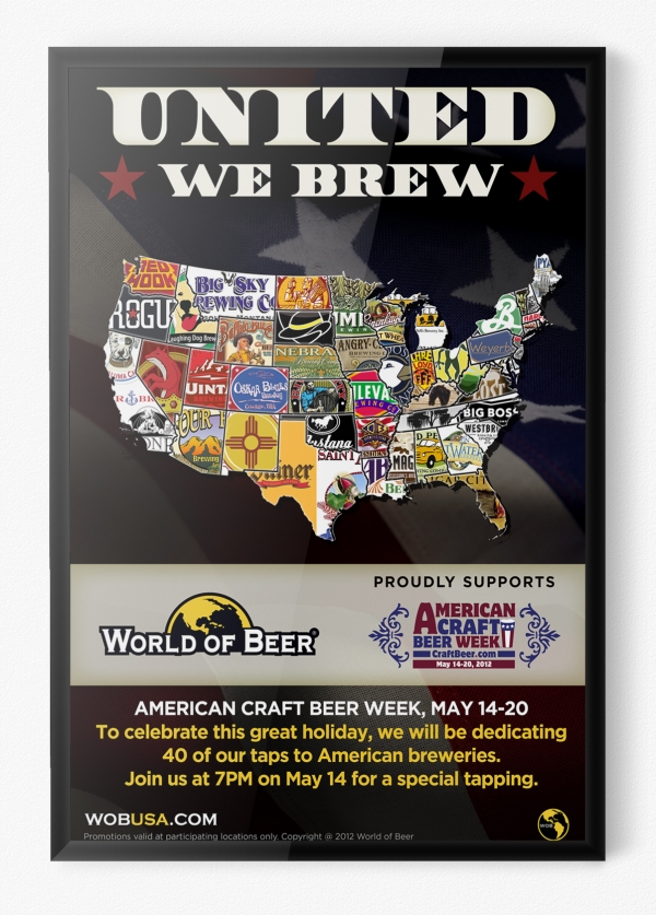 World of Beer — American Craft Beer Week campaign artwork