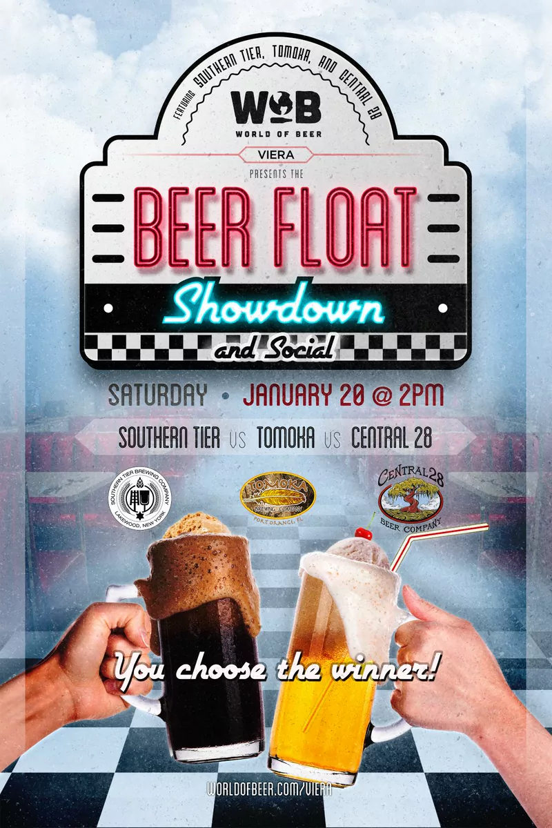 World of Beer — Beer Float Showdown event poster