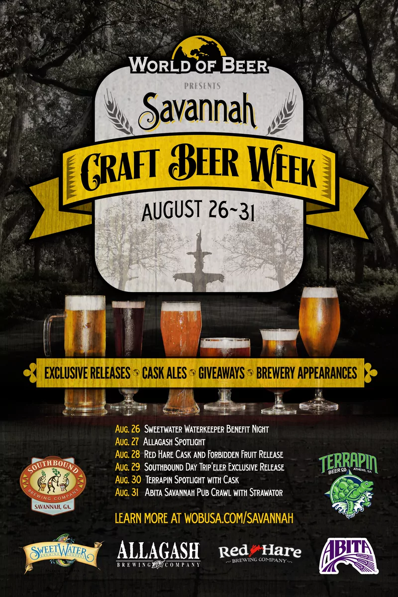 World of Beer — craft beer week event poster