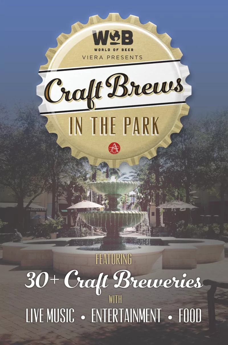 World of Beer — Craft Brews in the Park event poster
