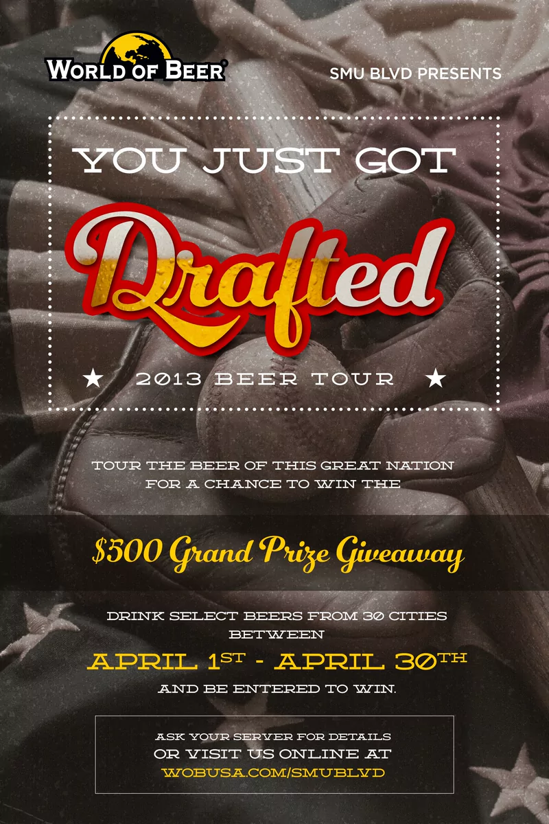 World of Beer — Drafted event poster