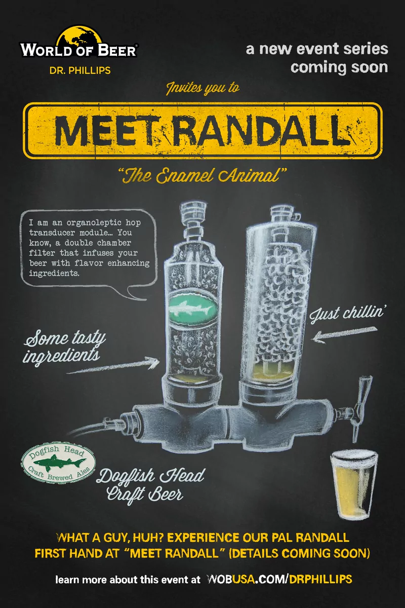 World of Beer — Meet Randall event poster
